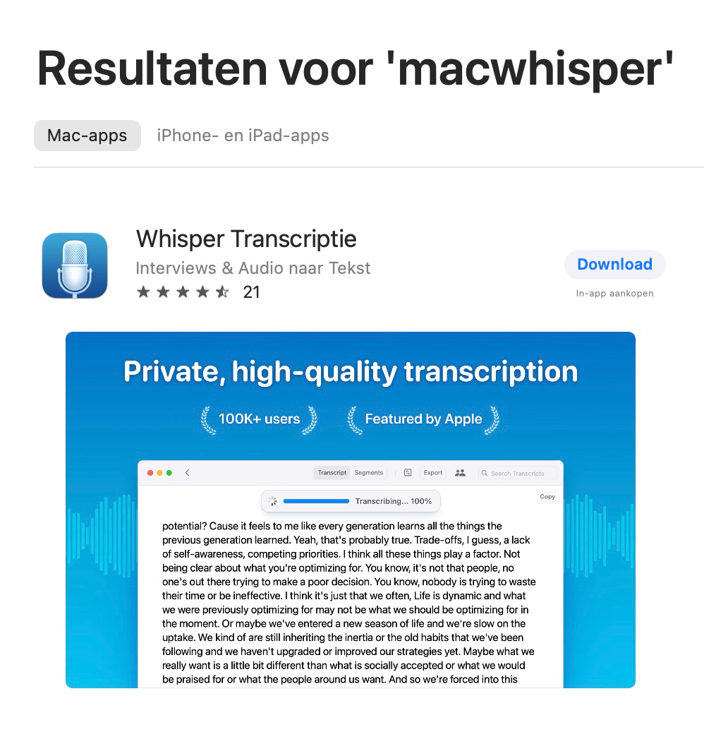 MacWhisper 1