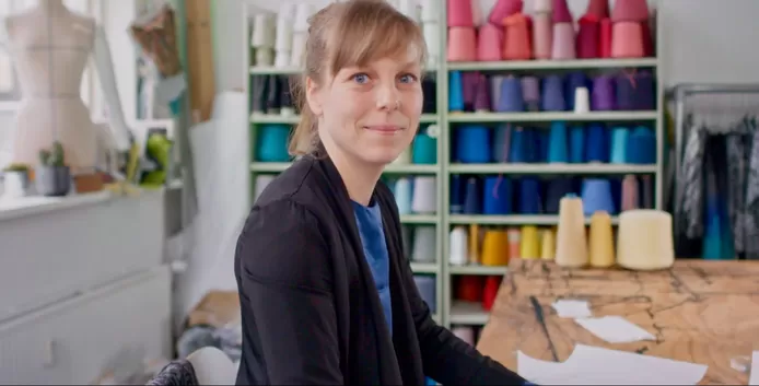 Hellen van Rees, onderzoeker aan de UT en mode-/textielontwerper.